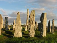Calanais standing stones, probably set up by Neolithic peoples between -3000 and -1500  Scottish Highlands, June 2005