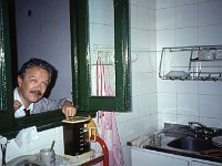 We had a long evening with drinks, tango, drinks and then steaks back at the apraartment -- and Roberto was rather "round"