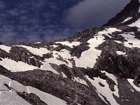 See the path up across the Totalp, through the snow? The Mulde ("crater") of Schesapana is visible in the upper-right-hand corner.  sj85 28a069 b