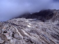 Above the Totalp-Hütte, we see the top of Schesaplana is now clouded in.  sj86 31b065