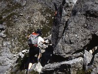 More climbing through rocks before continuing on the other side of this ravine.  sj91 46a063