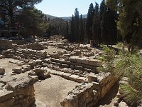 The palace of Knossos, just south of Heraklion, was built on a hilltop but spills down over the sides.  gr16 091710390 s