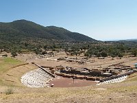 As you continue past the steps, the vast area of the theater and the agora comes into view. It is rather overwhelming in its size and degree of restoration.  gr17 091613260 s