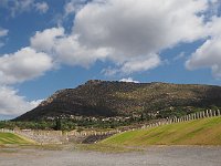 View from the Heroon of the stadium and Mount Ithomi.  gr17 092010530 k