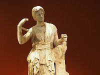The museum is too small, but they hope to enlarge one day. They have some lovely objects, such as this statue of Artemis, a Roman copy of a 4th-c. BCE Greek statue.  gr17 092013172 k
