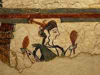 Part of a fresco from the Cult Center on the Acropolis of Mykenes.  gr17 091509414 k ac