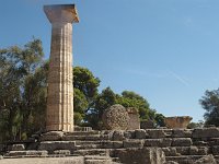The only still-standing column of the Temple of Zeus. Hard to imagine it entire, with the pediments we saw in the museum.  gr18 092011541 s-r-a