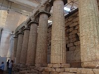 Here you can see the crooked columns. All the statuary was removed British scoundrels in the mid-19th century and carted off to London to be displayed in the British Museum along with the statuary they had stolen outright from the Acropolis in Athens. One more example of Europeans screwing the poor Greeks. Give them back, Brits.  gr18 092111060 s