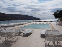 The pool is smallish and not at all deep, but pleasant -- in good weather.  gr18 092614180 k