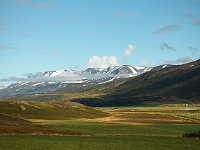 Green and white, valley and mountains