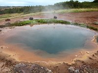 Contrasting colors of another hot pool