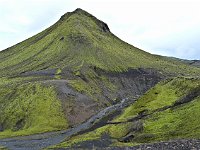 We saw many separately-standing mountains like this one.