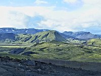 View towards higher mountains