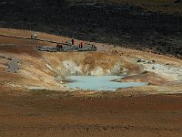View down over thermal lake