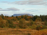 The table mountain Bürfell is an unmissable landmark east of Mývatn.
