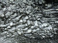 Roof of a cave in the cliffs of Reynisfjall