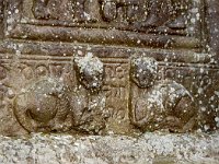 Cats on base of cross  Monasterboice