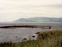 Water, grass, hills  Antrim Coast