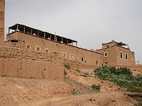 Skoura  From the downhill side, the terrace of our guest house