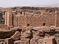 Drive through the Dades Valley  Closeup of the kasbah