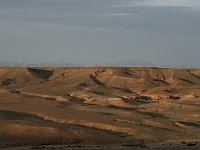 Drive through the Dades Valley  Desert in setting sun