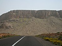 Road from Skoura to Agdz  The road disappears over a crest