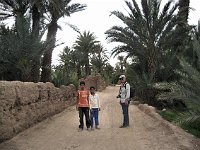 Agdz  Tourist with Mohammed and friend. Mohammed even invited us to his house for tea.