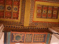 Ksar of Tamnougalt  Colorfully painted ceilings