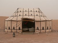 Erg Chigaga  Our lodging at the Camp des Dunes, at Iriqi