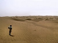 Erg Chigaga  John before a sea of sand