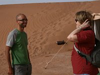 Erg Chigaga  Saying "goodbye" to Amir, responsable du camp