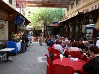 Fez  Restaurant row near the Bab Boujloud (Boujloud Gate) - We suspect they share kitchens