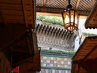 Fez  The multi-colored panel restricts the height of entering beings -- no laden animals