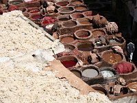 Fez  Dyers at work  in  their vats