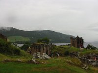 Urquhart Castle in typical Scottish weather  Scottish HIghlands, August 2004