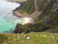 Small beach on the coast near Rua Reidh  Scottish HIghlands, August 2004