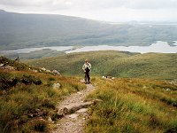 Near the top  Scottish HIghlands, August 2004