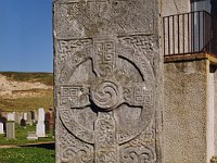 A Pictish cross on the Farr Stone at Bettyhill  Scottish HIghlands, August 2004