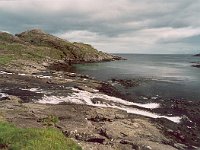 The short "river" (shortest in Scotland) from Loch Coruisk flows into Loch Scavaig  Scottish Highlands, June 2005