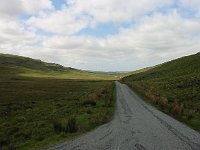 Quiet, deserted road, west from Portree  Scottish Highlands, June 2005