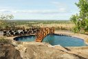 ... the swimming pool, one side of which is the rock itself. Wonderful, but too cold for us.