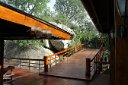 Over the bridge, to the swimming pool