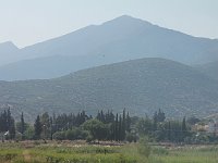 Driving back to Selçuk  Hills in the light of the lowering sun