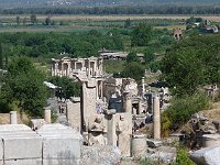 Ephesus  View down the hill towards the facade of the library