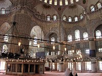 Istanbul - Sultanahmet  Interior of the Sultan Ahmed Mosque