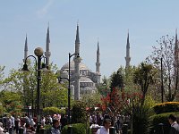 Istanbul - Sultanahmet  Here, one sees all the six minarets of the Blue Mosque