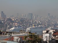 Istanbul - Sultanahmet  View of Beyoğlu, north of the Golden Horn on the European side, from the roof of our hotel