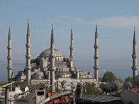Istanbul - Sultanahmet  The six minarets of the Blue Mosque
