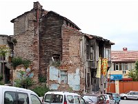 Promenades in Istanbul  Then he headed off down hill, following his nose, and fell into a fascinating part of town. He wandered along narrow streets almost devoid of cars and bounded by old wooden houses of the sort Orhan Pamuk talks so much about in "The black book" and "Istanbul".