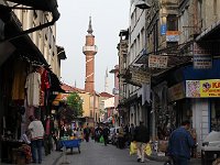 Promenades in Istanbul  That is probably the minaret of the Rüstem Paşa Camii